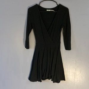 Kimchi Blue urban outfitters black 3/4 sleeve mini dress, black